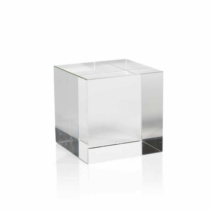 Crystal Glass Cube - Decorative Accessories by Carlyle Avenue
