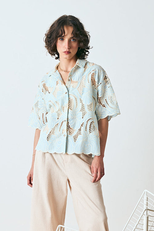 DAGG & STACEY Chemise Sterling - Oeillet Bleu