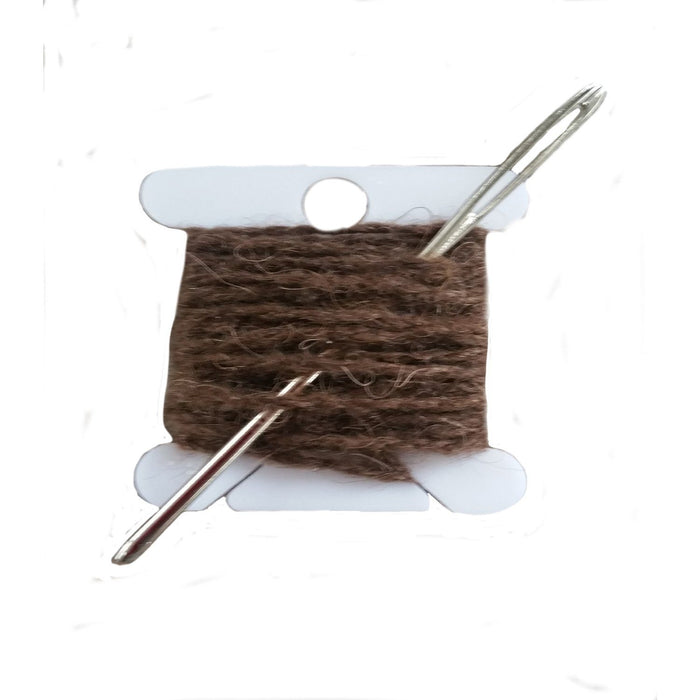 Darning repair Kits The Buffalo Wool Co. extreme brown (90% bison 10% nylon)