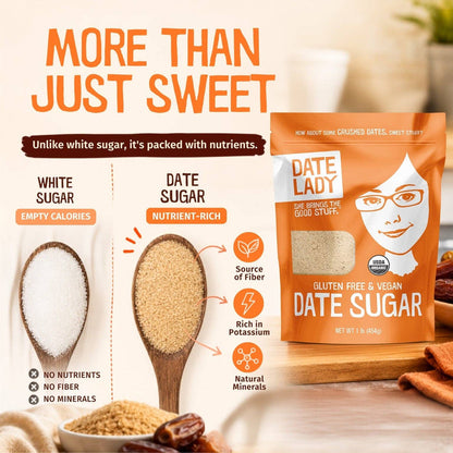 Date Lady | Organic Date Sugar 12oz - Date Lady - Living with Ivey