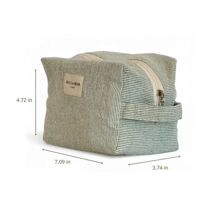 De La Mur Lines - Squared Makeup Bag in Teo