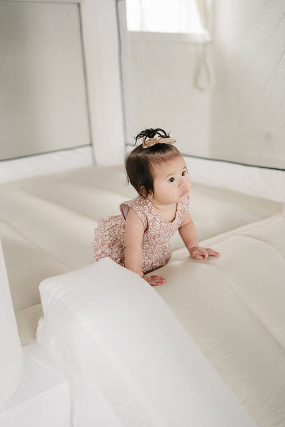 Dusty Rose Vines Peplum Set