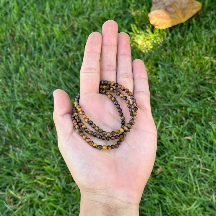 Earths Elements Wholesale - Crystal Bracelet - 4mm Tiger's Eye