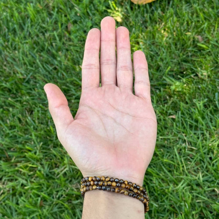 Earths Elements Wholesale - Crystal Bracelet - 4mm Tiger's Eye