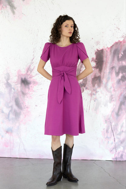 EVE LAVOIE Robe Tulipe - Bourgogne