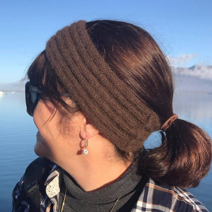 Headband - Cabled bison headgear Bison Gear The Buffalo Wool Co.