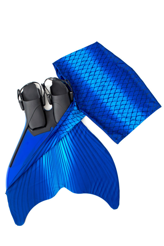 Blue swimmable mermaid tail for kids