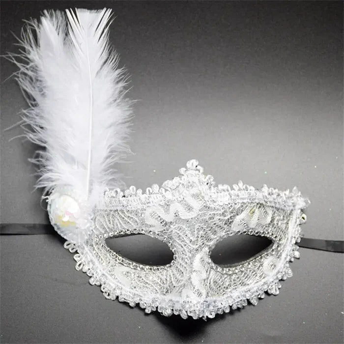 Feathered Masquerade Mask