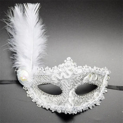 Feathered Masquerade Mask