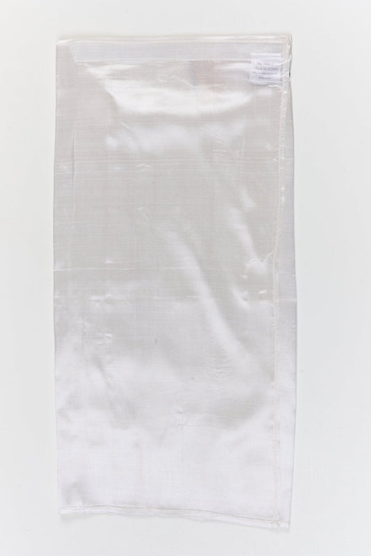 The Nesavu Pure Silk Vesti First Birthday Silk Dhoti for Boys for Rituals and Celebrations Nesavu 22 (4Y) / White / Pure Silk D075A-22 Nesavu first birthday silk dhoti for boys – traditional outfit for rituals, photos, and celebrations