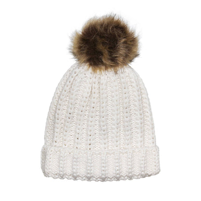 Fisherman Stitch Pom Pom Hat Stay Cozy & Stylish with Fisherman Stitch Pom Pom Hat