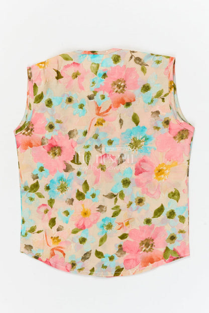 The Nesavu Baby Jablas Floral Print Baby Jabla for Sunny Days and Easy Everyday Wear Nesavu 10 (NB) / Multicolor / Viscose Silk IF041A-10 Nesavu floral baby jabla in breathable modal silk – perfect for summer and everyday dressing