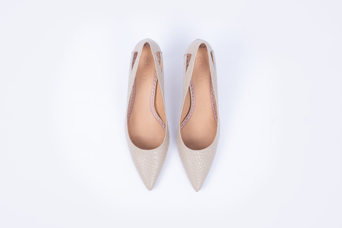 FLORENCE COURT (BEIGE CROC)