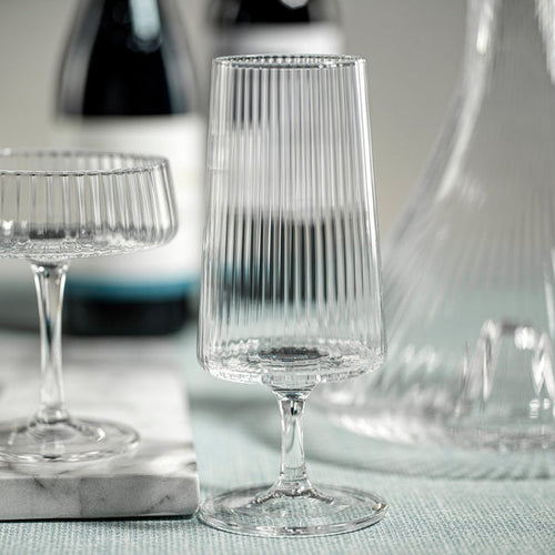 Fluted Textured Cocktail Glass - Set of 4 - Drinkware by Carlyle Avenue