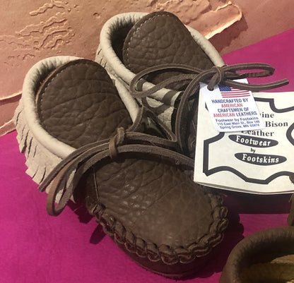 Footskins "Red Dog" and "Barbie" Childs/Youth/Toddler Moccasins