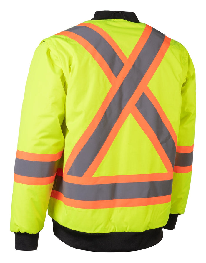 Forcefield 7-in-1 Hi Vis Safety Parka (All Lime)