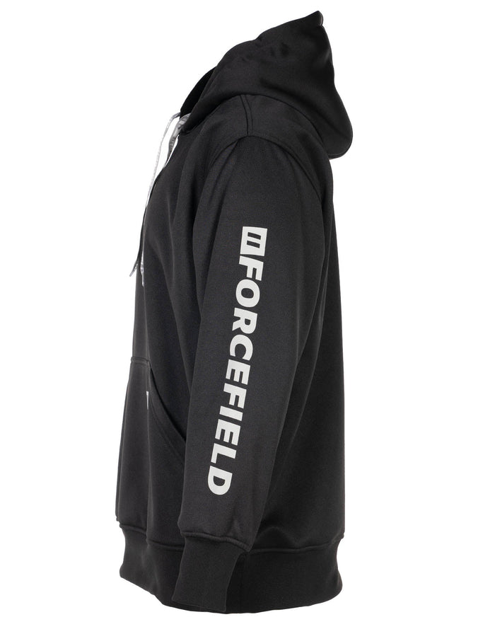 Forcefield Black Pullover Forcefield Logo Sleeve Graphic Hoodie