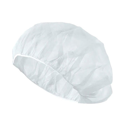 Forcefield Bouffant Caps, White Polypropylene, 100 per bag
