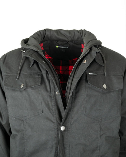 Forcefield Canvas Jacket with Fooler Hoodie and Flannel Lining