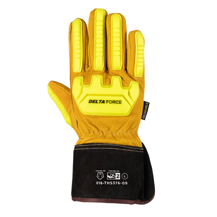 Forcefield Delta Force Cut/Impact Resistant Lined Safety Cuﬀ Gloves