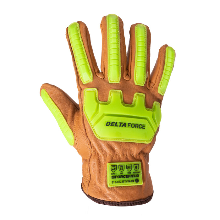 Forcefield Deltaforce Goatskin Kevlar and Thinsulate Lined Winter Impact Glove