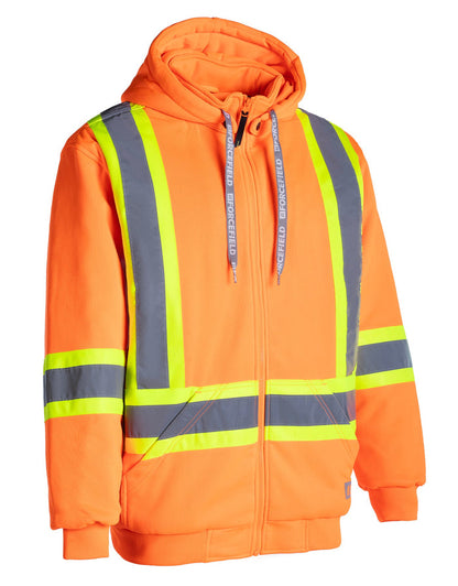 Forcefield Deluxe Hi Vis Safety Hoodie, Detachable Hood