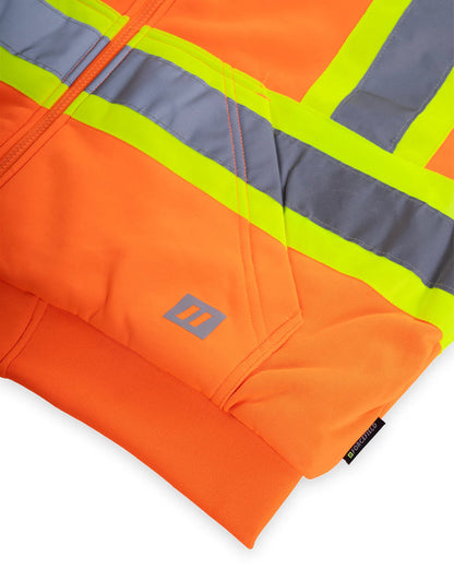 Forcefield Deluxe Hi Vis Safety Hoodie, Detachable Hood