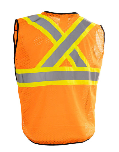Forcefield Deluxe Zip-up Safety Vest 5 Point Tear-away