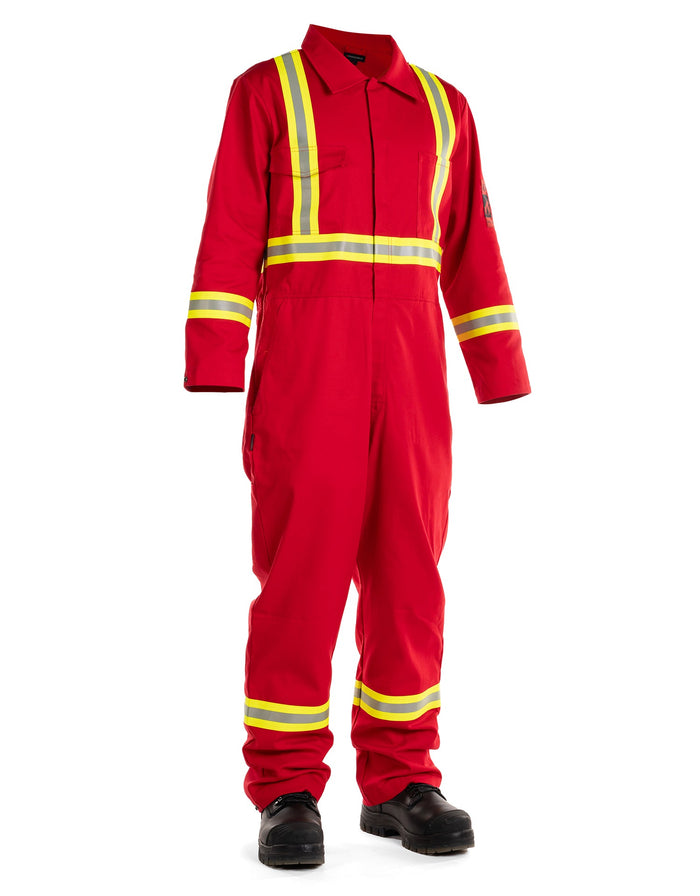 Forcefield FR Treated 100% Cotton Coverall with Reflective Tape