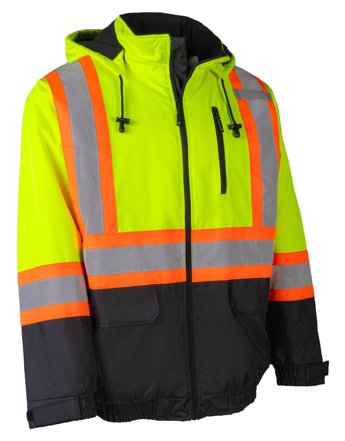 Forcefield Hi Vis Aviator Lined Bomber Jacket