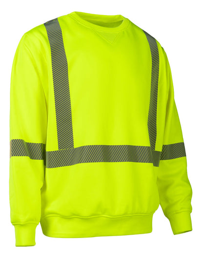 Forcefield Hi-Vis Crew Neck Sweatshirt with Segmented Tape