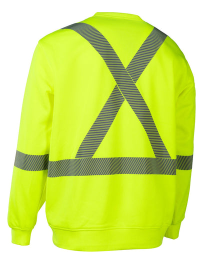 Forcefield Hi-Vis Crew Neck Sweatshirt with Segmented Tape