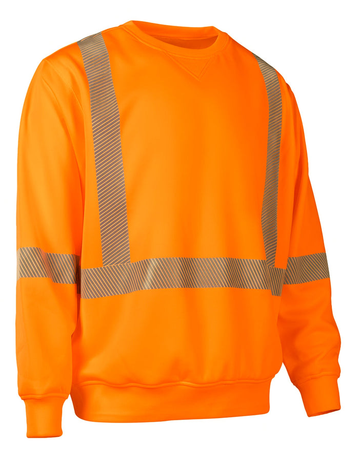 Forcefield Hi-Vis Crew Neck Sweatshirt with Segmented Tape