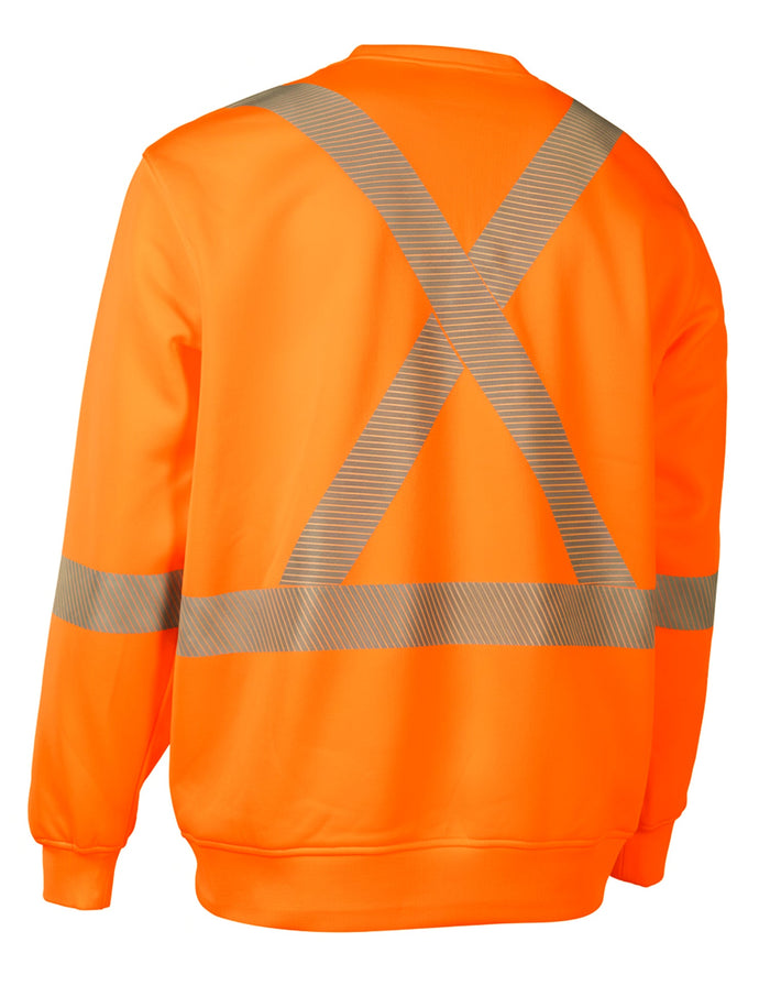 Forcefield Hi-Vis Crew Neck Sweatshirt with Segmented Tape