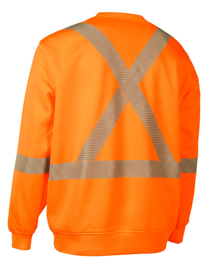 Forcefield Hi-Vis Crew Neck Sweatshirt with Segmented Tape