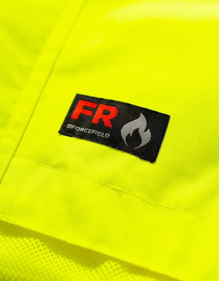 Forcefield Hi-Vis Lime Flame-Resistant (FR) Ripstop Light Weight Jacket