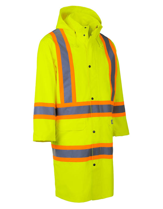 Forcefield Hi Vis WaterproofLong Rain Coat