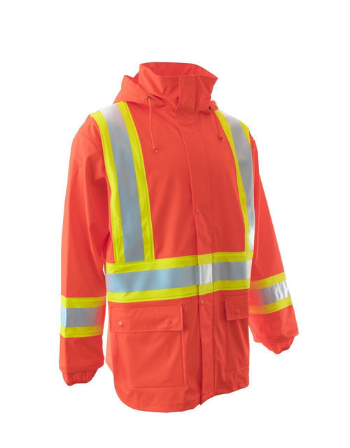 High Visibility Fire Resistant Rain Jacket - Hi Vis Safety