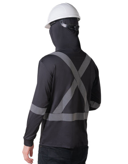 Forcefield Hooded Long Sleeve Ultrasoft Technical Tee