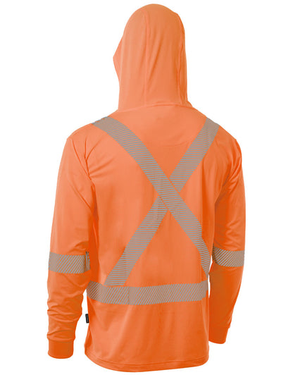Forcefield Hooded Long Sleeve Ultrasoft Technical Tee