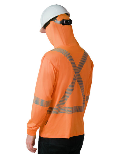 Forcefield Hooded Long Sleeve Ultrasoft Technical Tee