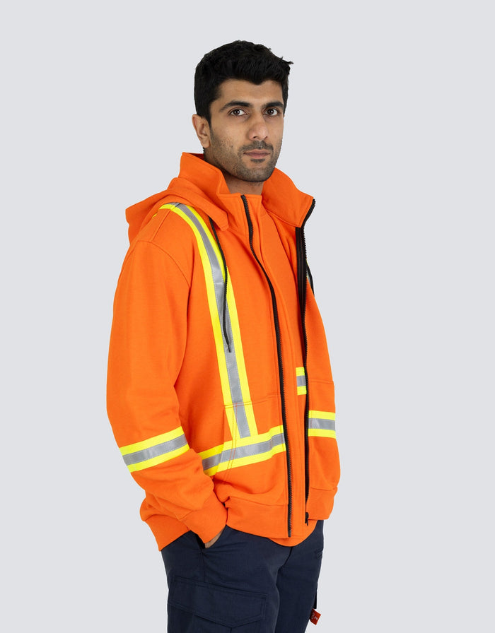 Forcefield Inherent Flame-Resistant 12oz Fleece Hoodie with Detachable Hood