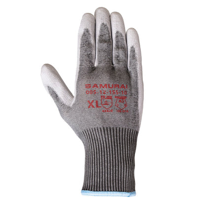 Forcefield Level 5 Cut Resistant Gloves, HPPE, Polyurethane Palm Coated