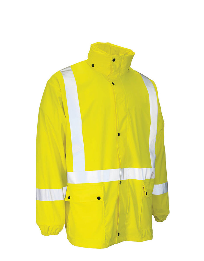 Forcefield Lightweight Fire Resistant (FR) Hi Vis Safety Rain Jacket