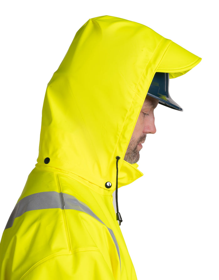 Forcefield Lightweight Fire Resistant (FR) Hi-Vis Safety Rain Jacket