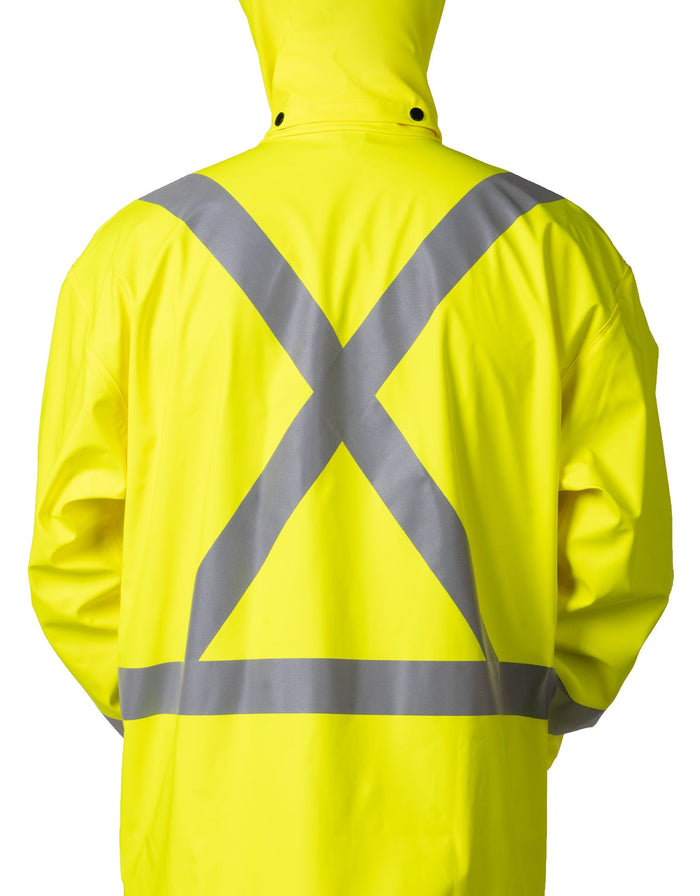 Forcefield Lightweight Fire Resistant (FR) Hi-Vis Safety Rain Jacket