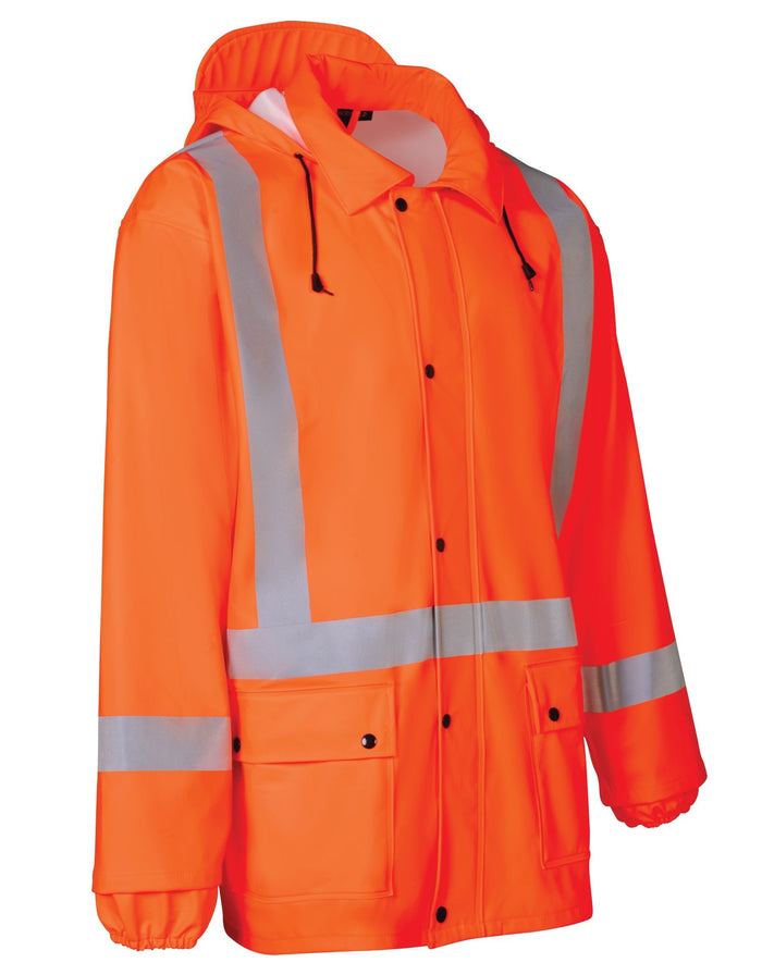 Forcefield Lightweight Fire Resistant (FR) Hi-Vis Safety Rain Jacket