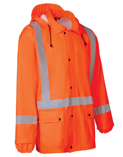 Forcefield Lightweight Fire Resistant (FR) Hi-Vis Safety Rain Jacket