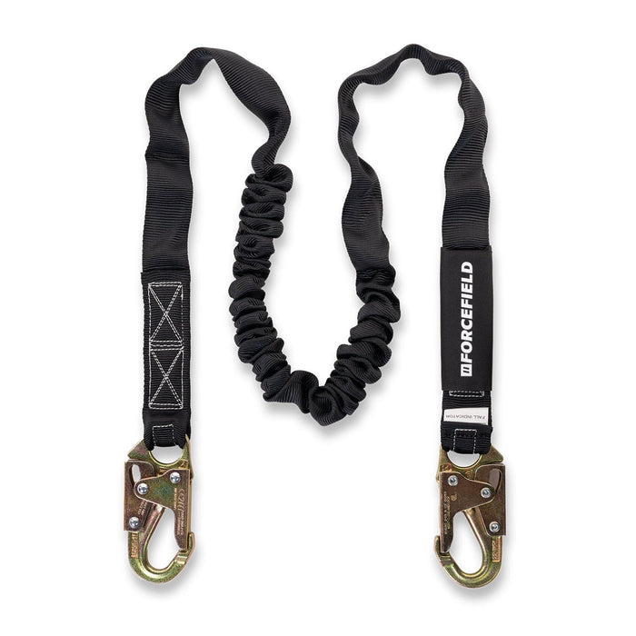 Forcefield Shock Absorbing Lanyard with 2 Snap Hooks