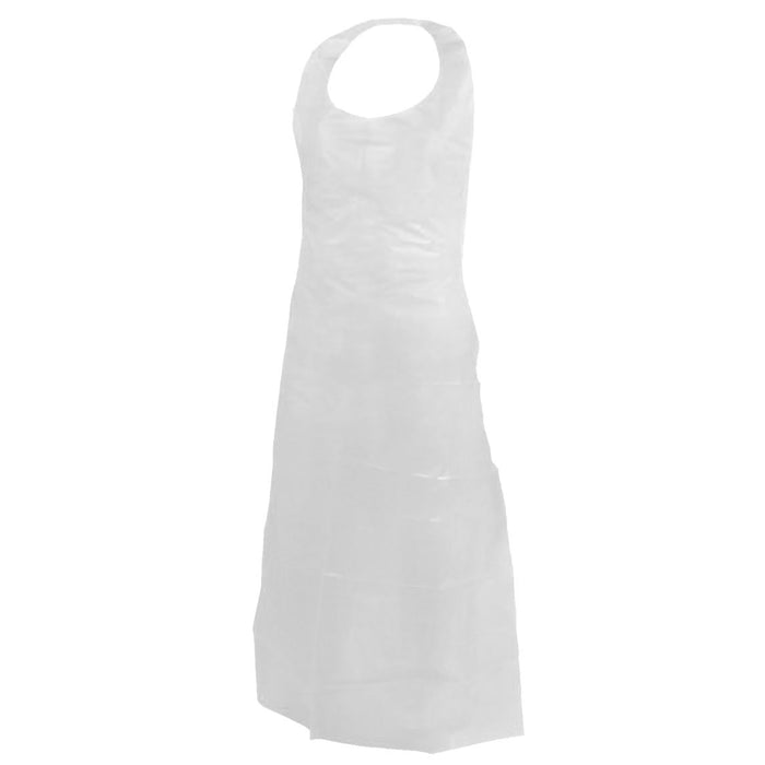 Forcefield White Disposable Polyethylene Apron (Case of 1000 Aprons)